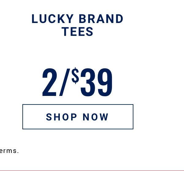 Lucky Tees 2 for 39