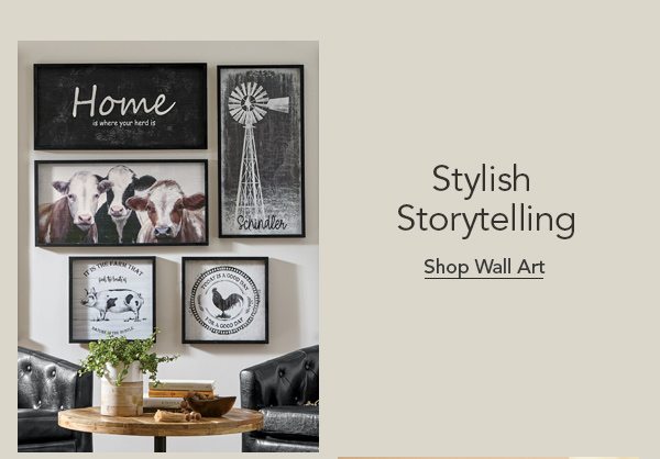  Stylish Storytelling Shop Wall Art