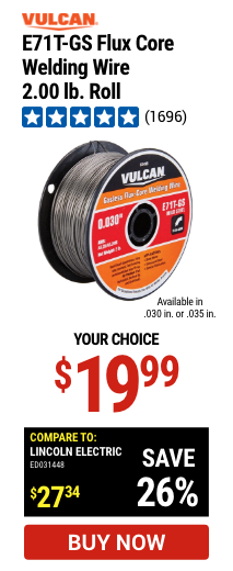 Vulcan E71T-GS Flux Core Welding Wire 2.00 lb. Roll