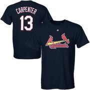 Matt Carpenter St. Louis Cardinals Majestic Official Name and Number T-Shirt - Navy
