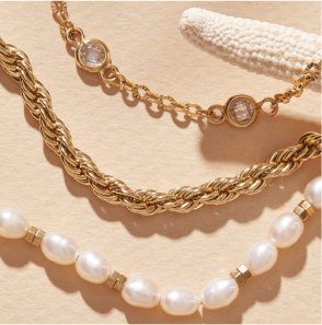 Crystal + Pearl Stranded Bracelet Set | Shop Now