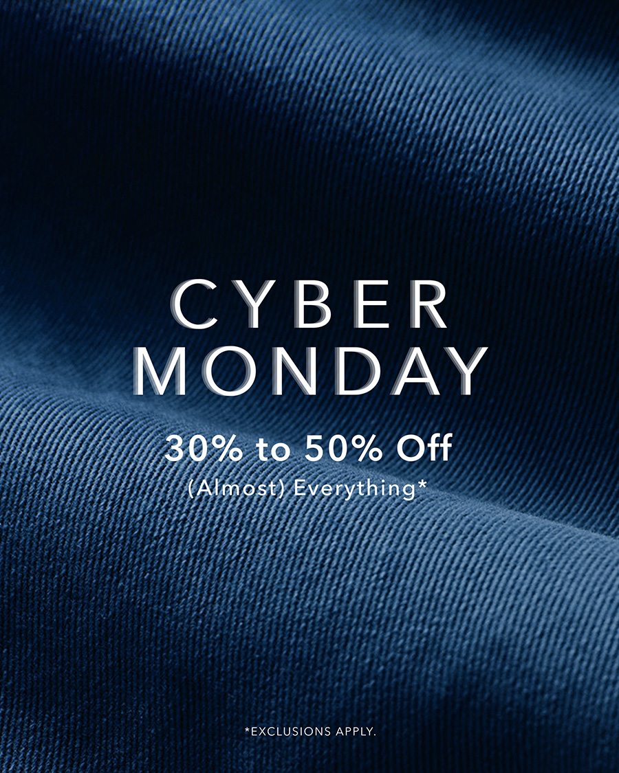 Cyber Monday Sale: 30% to 50% Off