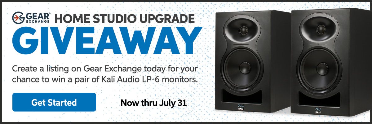 Gear Exchange Home Studio Upgrade Giveaway. Get started.