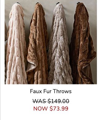 Faux Fur Throws 50x60” Ruched Champayne Blush