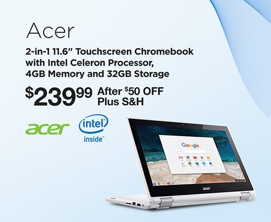 Acer 2-in-1 11.6-inch Touchscreen Chromebook