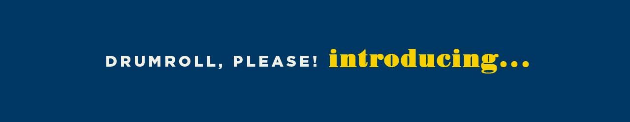 drumroll, please! introducing...