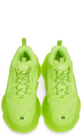 Balenciaga - Yellow Triple S Sneakers