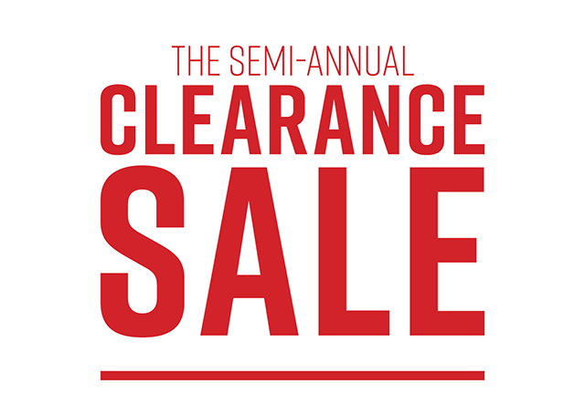 The Semi-Annual Clearance Sale