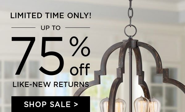 Limited Time Only - Up To 75% Off - Like-New Returns - Shop Sale >