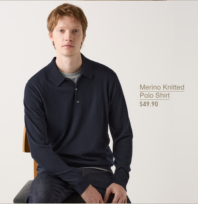 PDP2 - MEN MERINO KNITTED POLO SHIRT