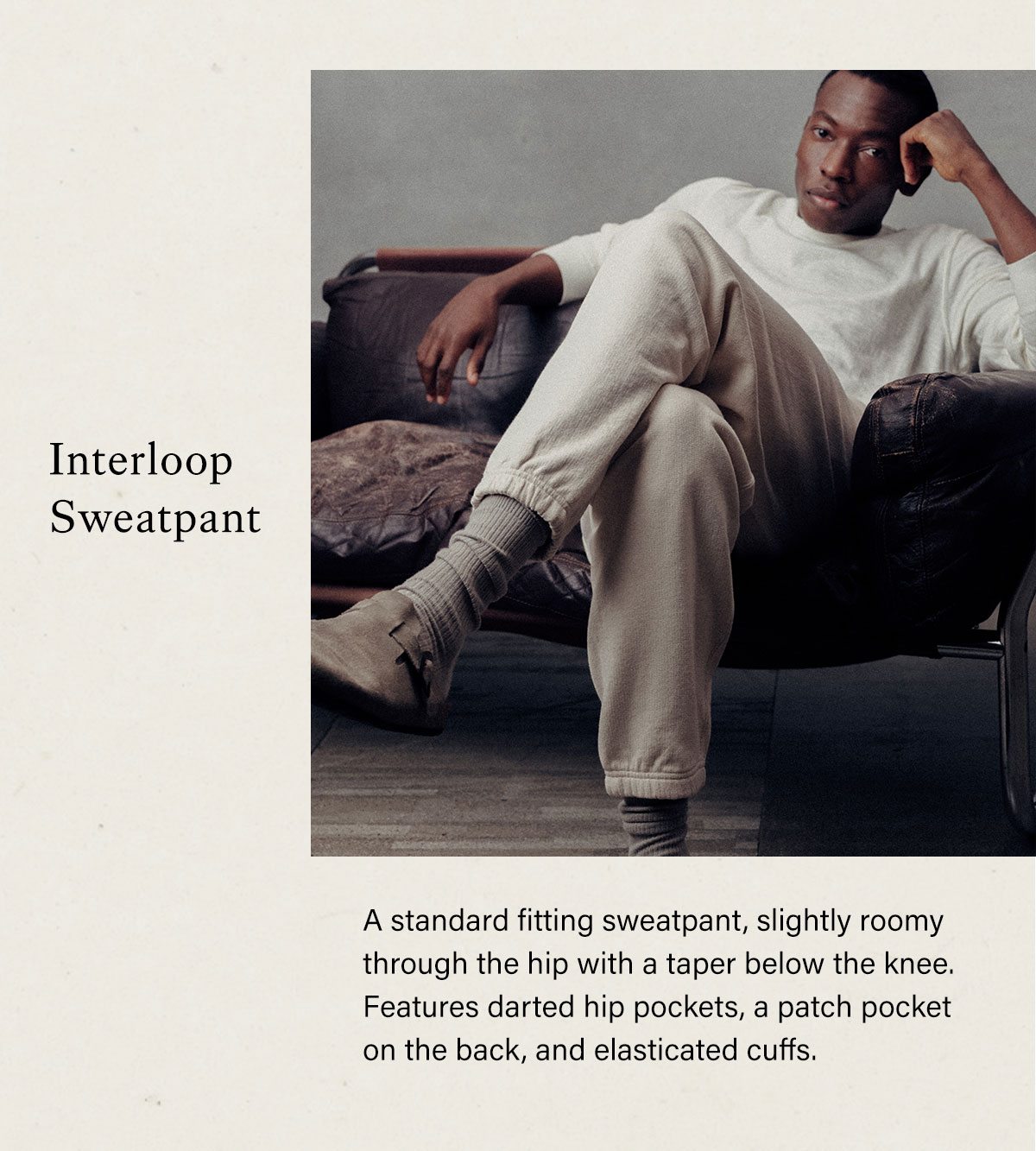 Just In Interloop Sweat Sets Buck Mason Email Archive