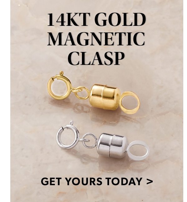 14kt Gold Magnetic Clasp. Get Yours Today