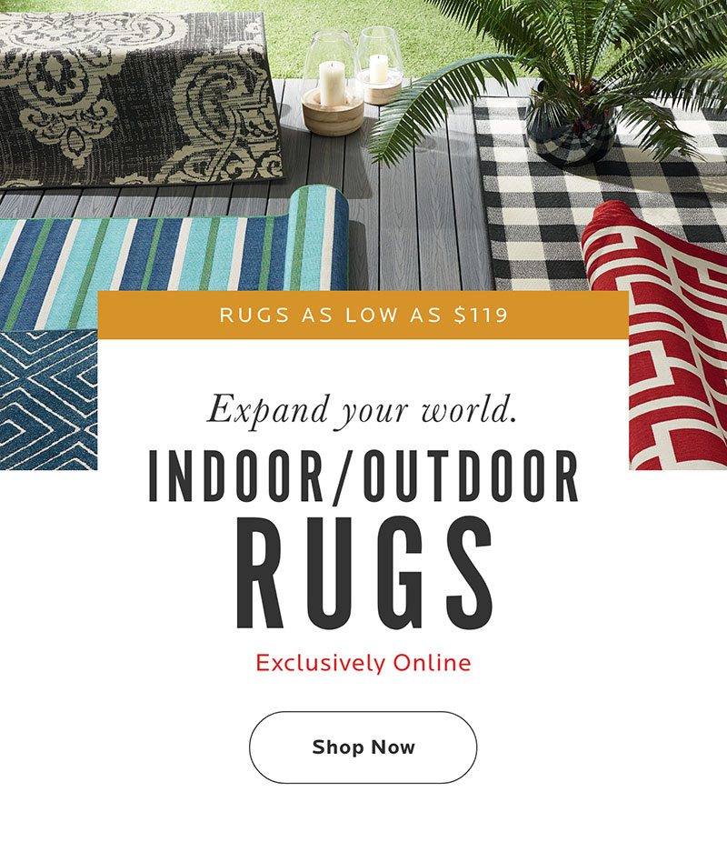 Indoor/Outdoor rugs. Shop now.