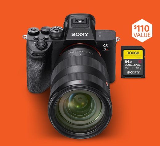 FREE TOUGH 64 GB SD card ($110 VALUE) | Alpha 7R IV Camera