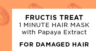 FRUCTIS TREAT 1 MINUTE HAIR MASK with Papaya Extract - FOR DAMAGED HAIR