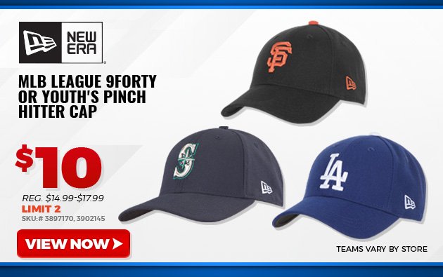 NEW ERA MLB LEAGUE 9FORTY OR YOUTH'S PINCH HITTER CAP