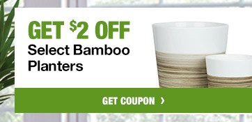 GET $2 OFF ON SELECT BAMBOO PLANTERS GET COUPON