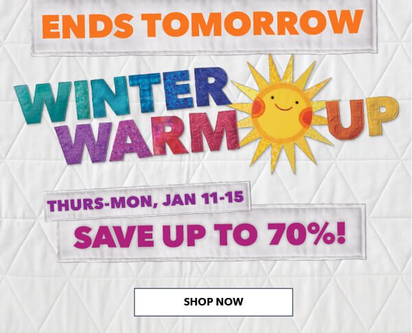 Ends Tomorrow! Winter Warm Up. Save up to 70%. SHOP NOW.