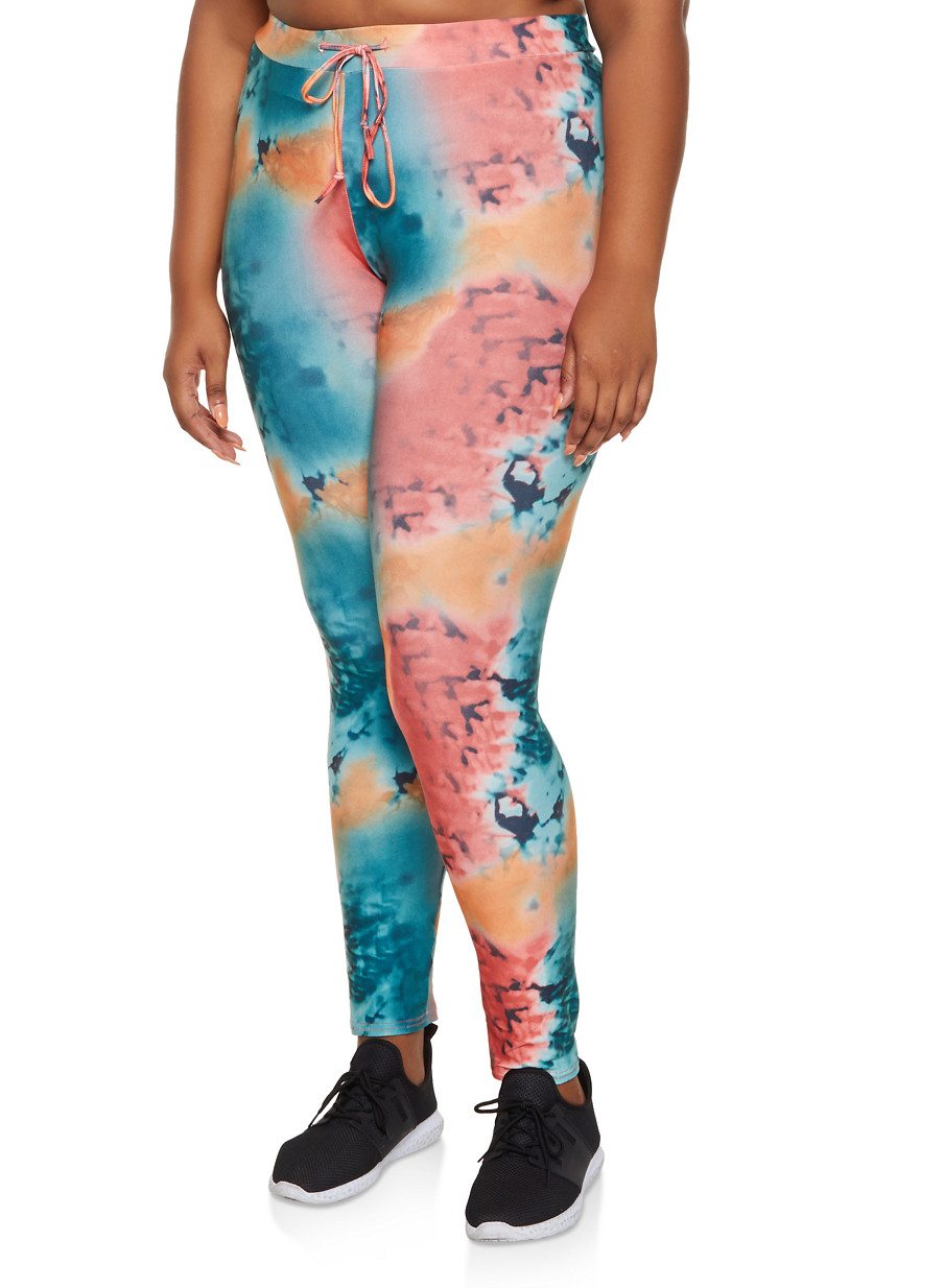 Plus Size Tie Dye Leggings