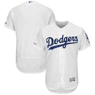 Majestic Los Angeles Dodgers White Home Flex Base Authentic Collection Team Jersey