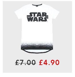 Older Boys Star Wars Long Line T-Shirt