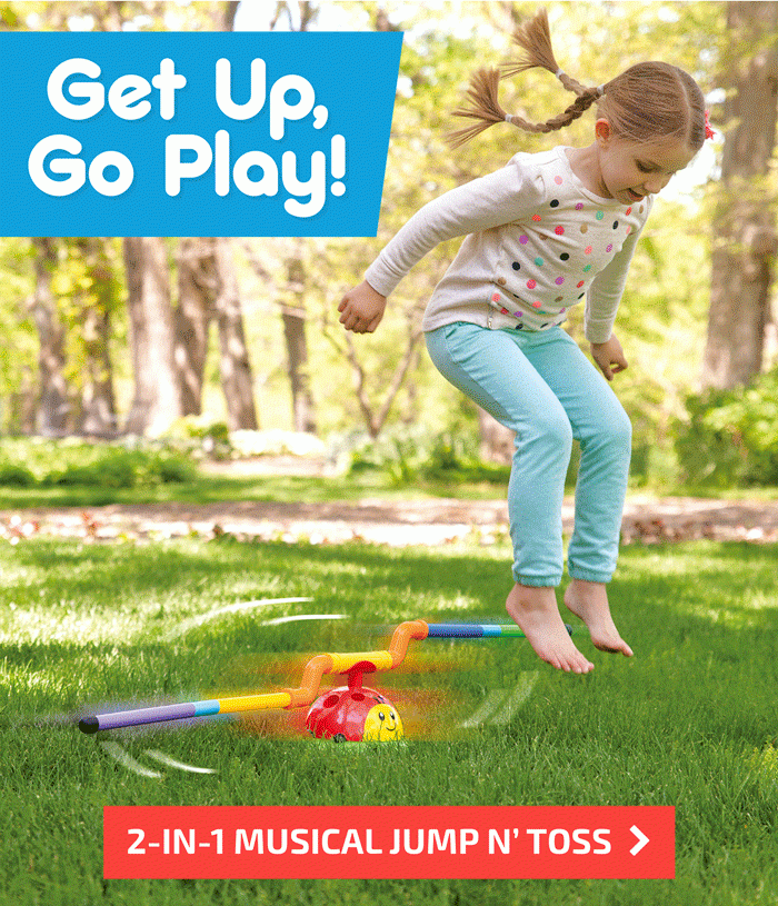 Get Up, Go Play! 2-in-1 Musical Jump ’n Toss