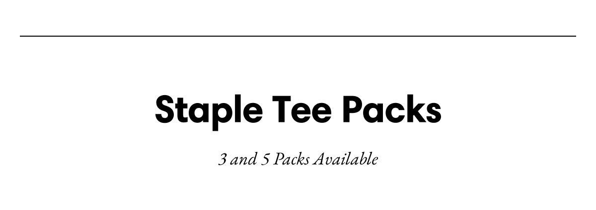 Staple Tee Packs