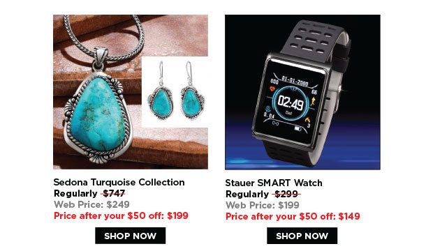 Client Favorites-Sedona Turquoise Collection and Stauer Smart Watch