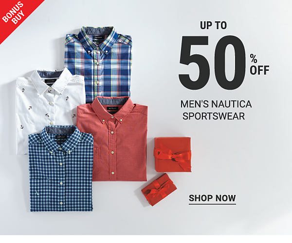 Bonus Buy! Up to 50% off Men's Nautica Sportswear - Shop Now