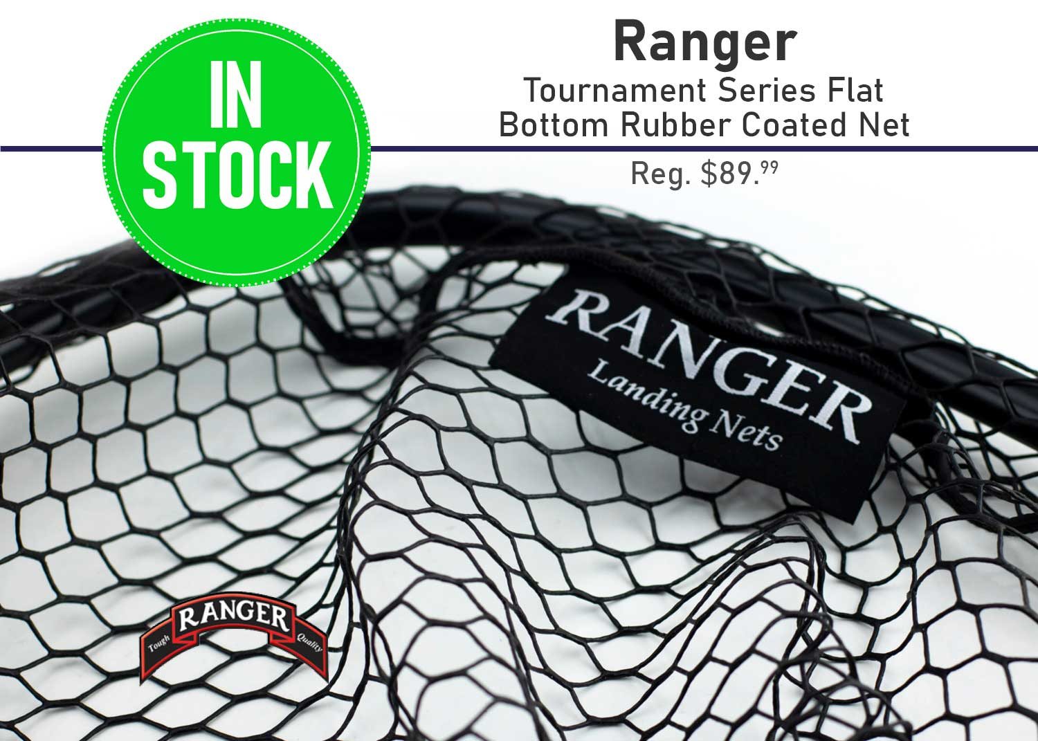 Ranger Tournament Series Flat Bottom Rubber Coated Net - FishUSA