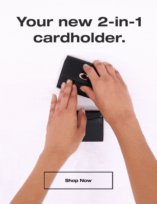 Your new 2-in-1 cardholder.