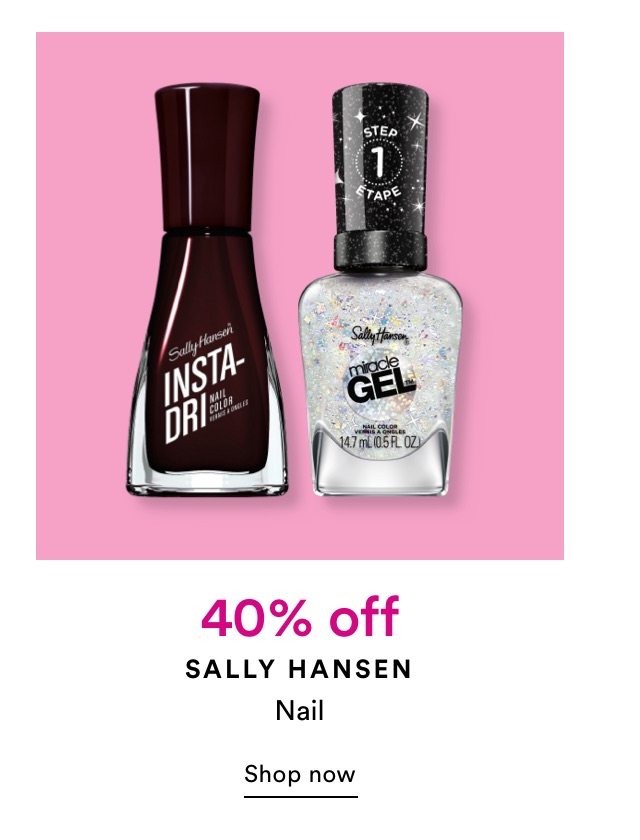 40% off Sally Hansen nail