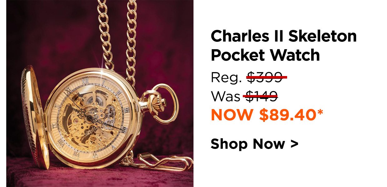 Charles II Skeleton Pocket Watch