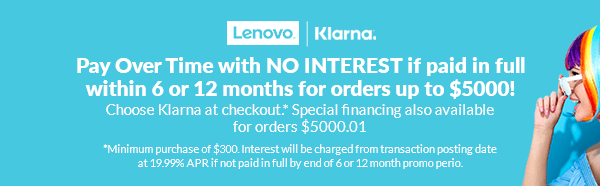 Finance with Klarna for low monthly payments