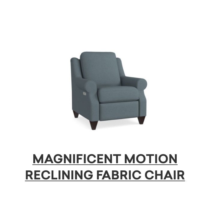Magnificent Motion Reclining Fabric Chair. Shop now.