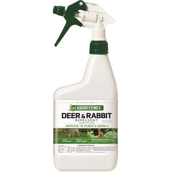 Liquid Fence® Deer and Rabbit Repellent is odorless and safe for plants and animals