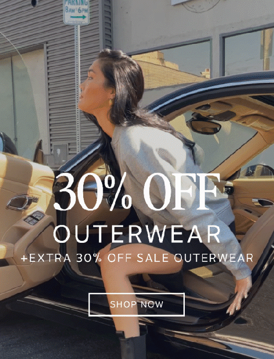 30% OFF OUTERWEAR