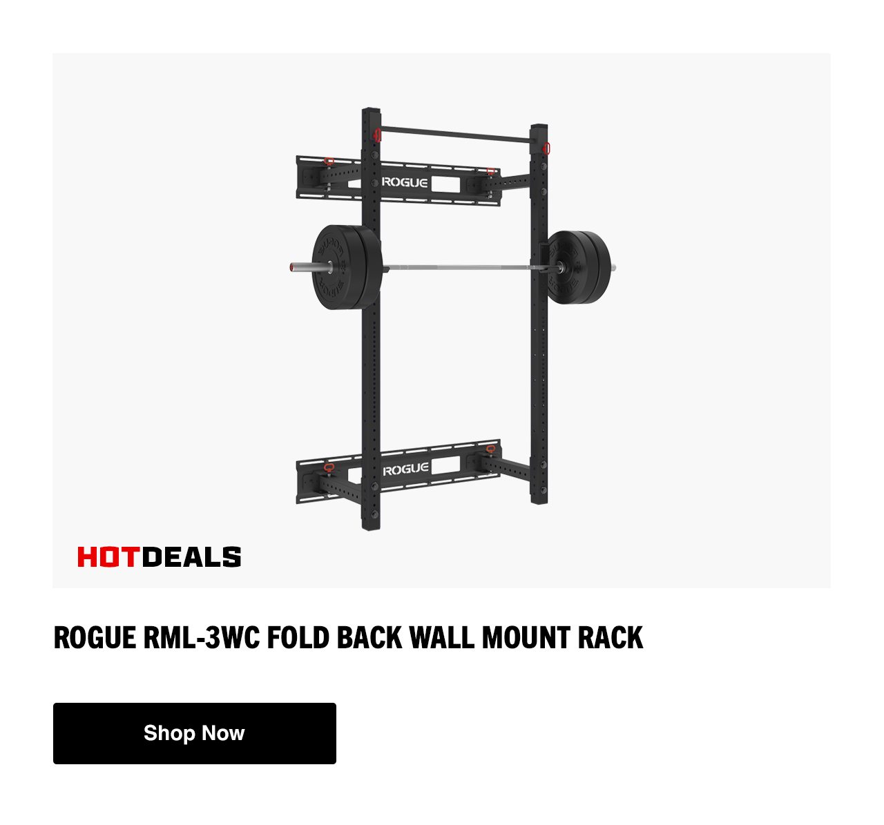 Rogue RML-3WC Fold Back Wall Mount Rack