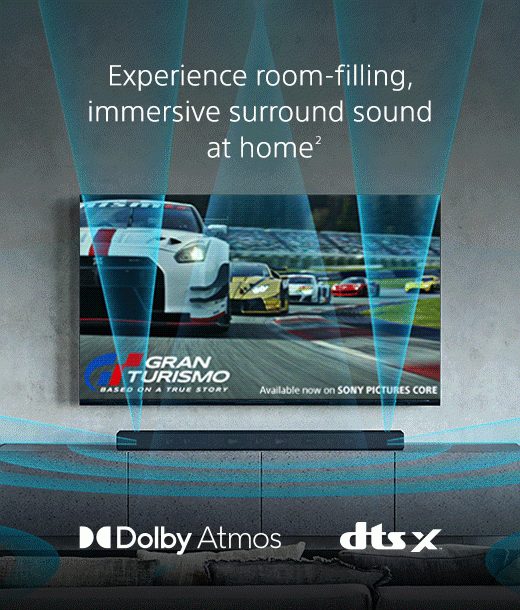 Experience room-filling immersive surround sound at home