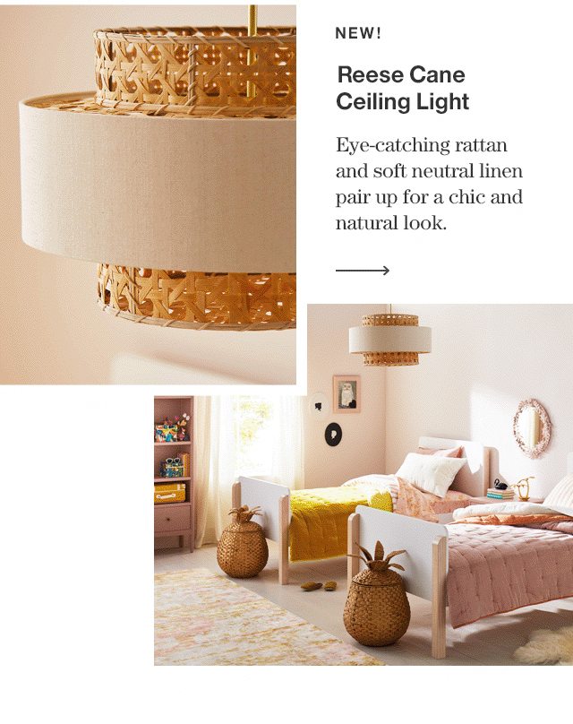NEW! Reese Cane Ceiling Light