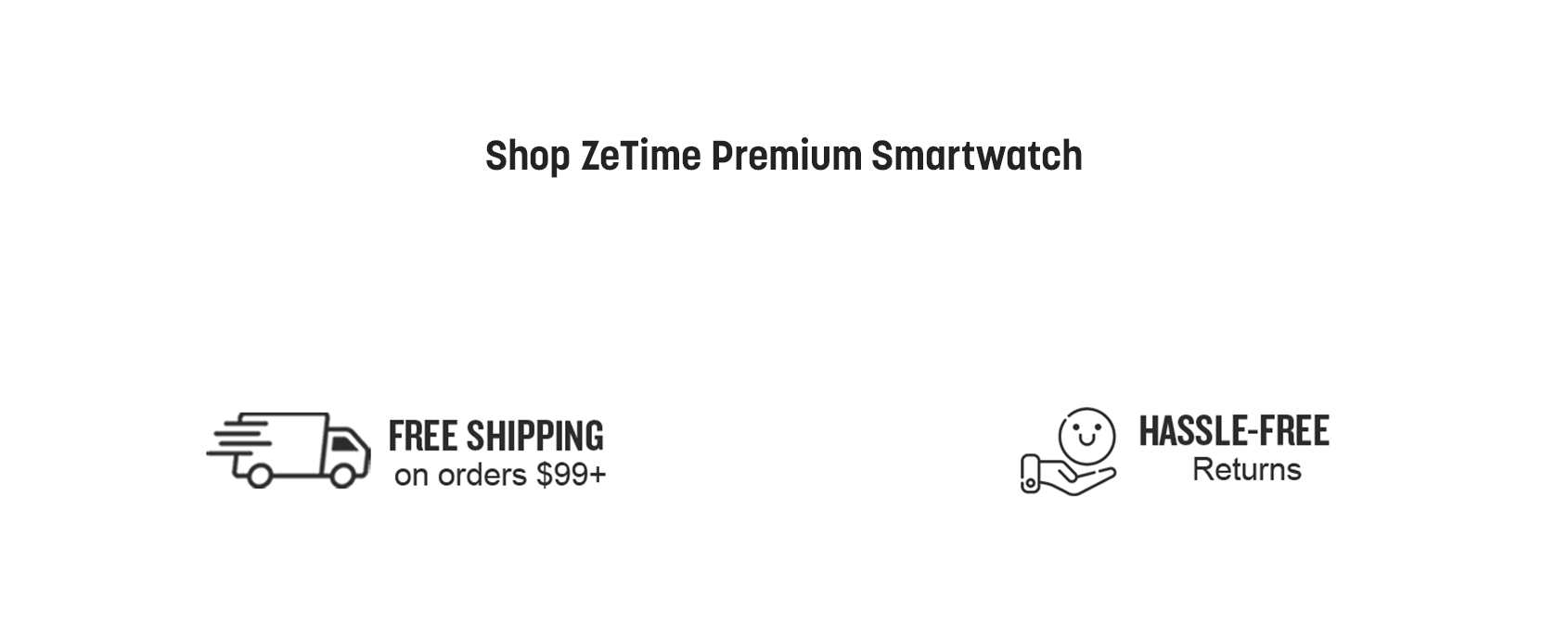 MyKronoz ZeTime Premium Smartwatch with Mechanical Hands and Touchscreen