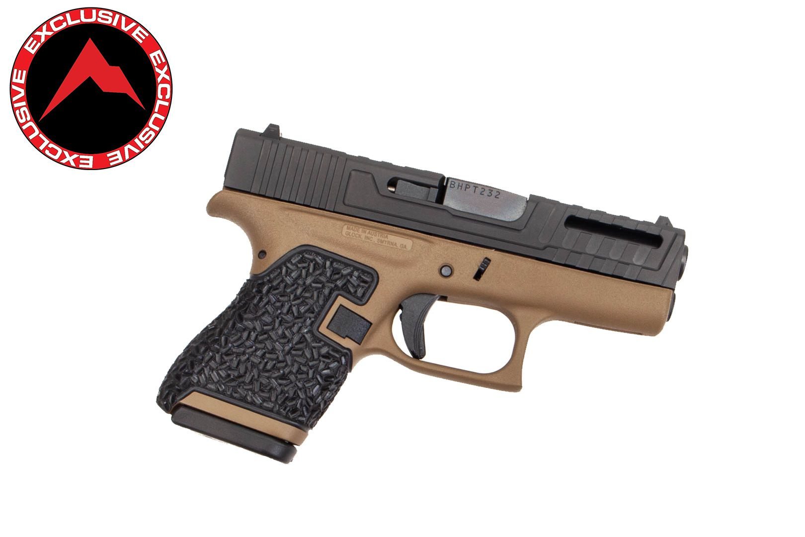 DANGER CLOSE ARMAMENT GLOCK 43 SIGNATURE PISTOL - FDE (RAINIER ARMS EXCLUSIVE)