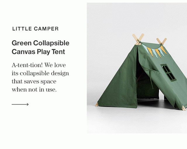 Green Collabsible Canvas Play Tent