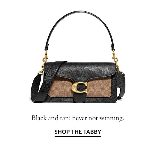 Black and tan: never not winning. SHOP THE TABBY.