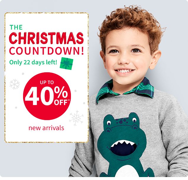 THE CHRISTMAS COUNTDOWN! | Only 22 days left! | UP TO 40% OFF* | new arrivals