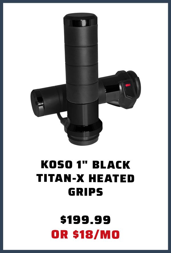 Koso 1 inch black titan-x 