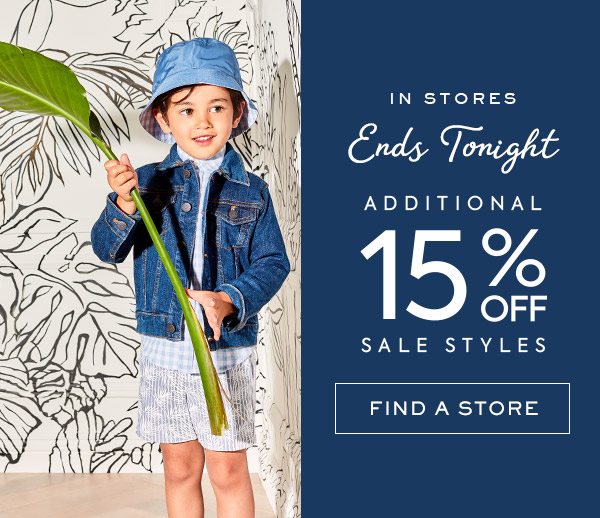 Additional 15% Off Sale Styles