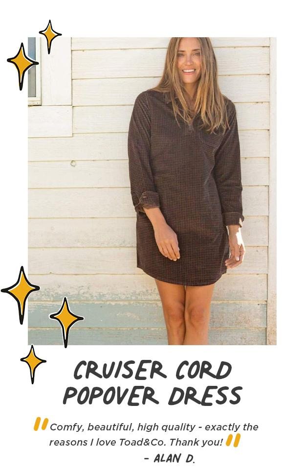 Cruiser Cord Popover Dress