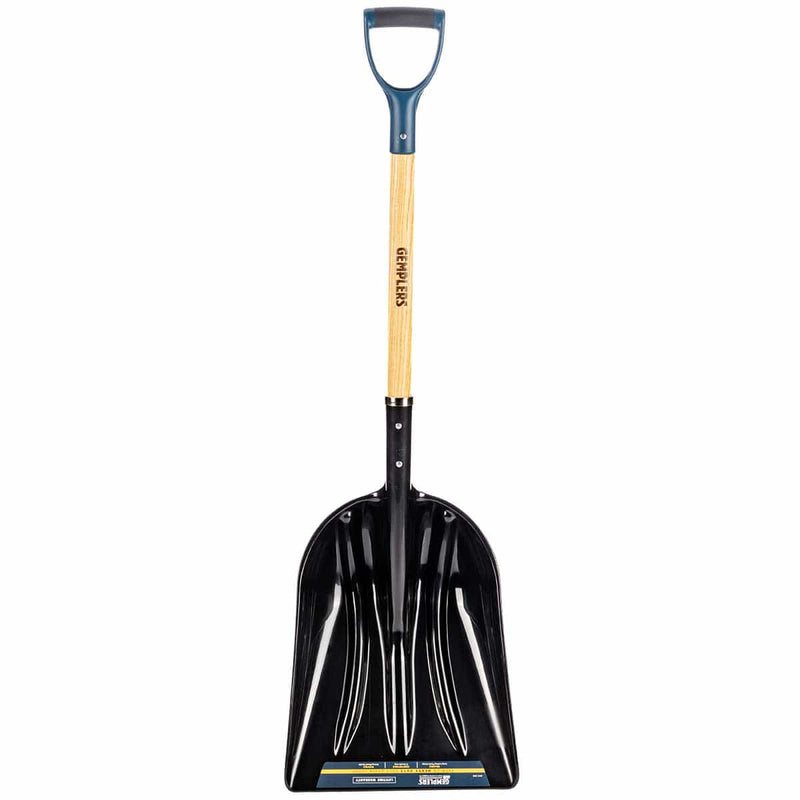 Gemplers Poly Scoop Shovel with Wood Handle