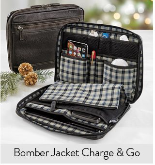 Shop Bomber Jacket Charge and Go Travel Folio